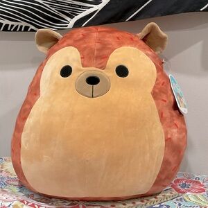 Hans Collector’s Addition 5 Year Anniversary Squishmallow NWT 16 inch Hedgehog